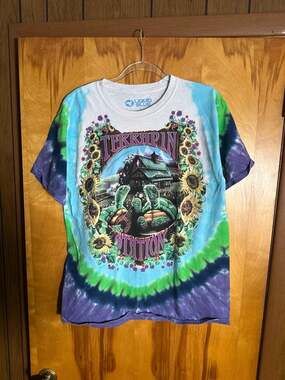 L Grateful Dead Terrapin Station Liquid Blue Tie Dye T-Shirt
